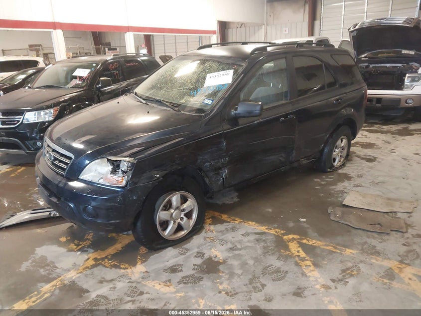 2008 Kia Sorento VIN KNDJD735785857245 IAAI salvage auction — LEFT FRONT, Salvage (Texas), sold $425 on 2026-07-15 (photo 2)