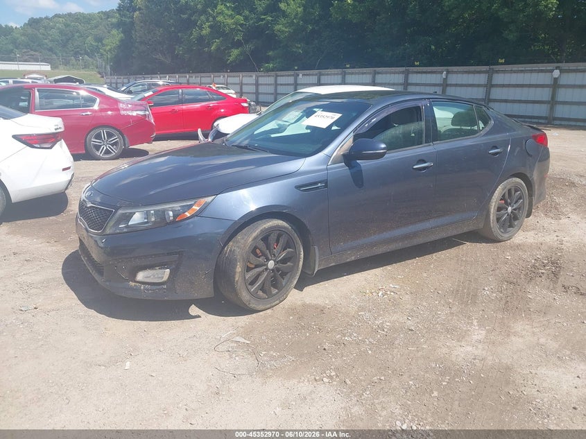 2015 Kia Optima VIN 5XXGN4A72FG486059 IAAI salvage auction — NORMAL WEAR, Clear (Tennessee), sold $725 on 2026-07-15 (photo 2)