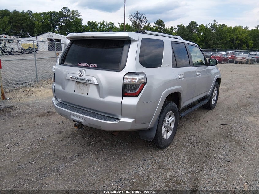 2015 Toyota 4runner VIN JTEBU5JR8F5229816 IAAI salvage auction — FRONT END, Salvage (Virginia), sold $7,550 on 2026-07-10 (photo 4)