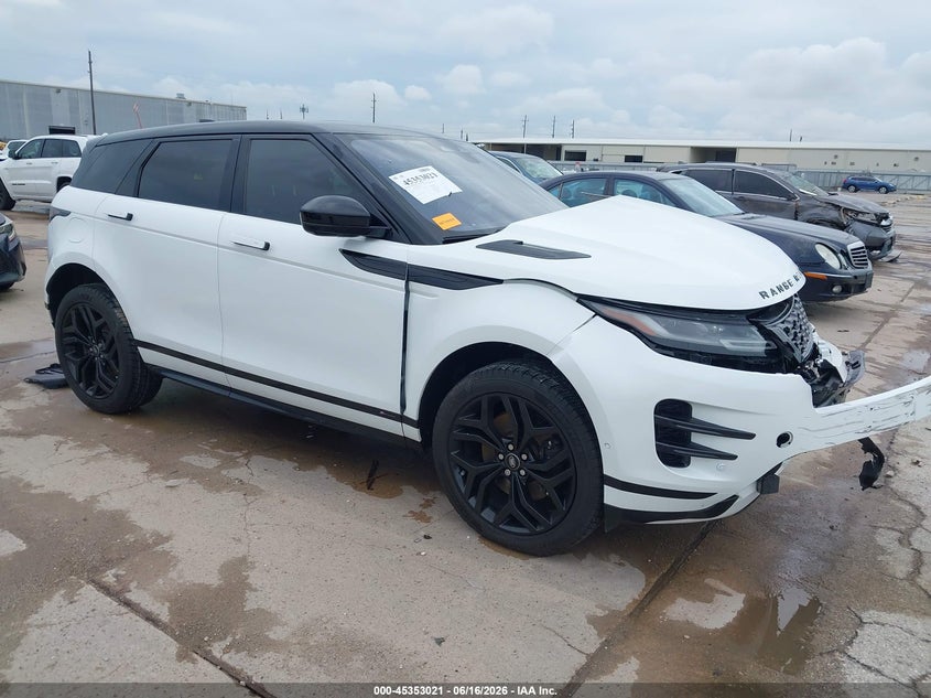 2021 Land rover Range rover evoque VIN SALZL2FX0MH123456 IAAI salvage auction — FRONT END, Original (Texas), sold $10,300 on 2026-08-17 (photo 1)
