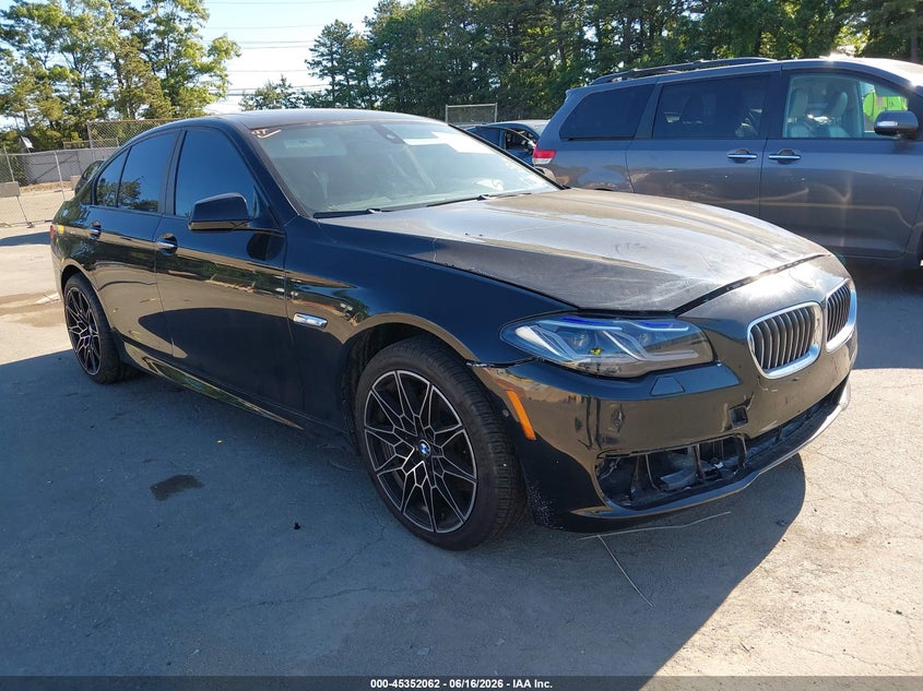 2011 BMW 5 series VIN WBAFR9C51BC270249 IAAI salvage auction — FRONT & REAR, Mv-907A (New York), sold $1,525 on 2026-07-07 (photo 1)