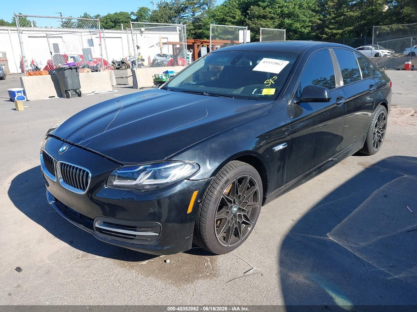 2011 BMW 5 series VIN WBAFR9C51BC270249 IAAI salvage auction — FRONT & REAR, Mv-907A (New York), sold $1,525 on 2026-07-07 (photo 2)