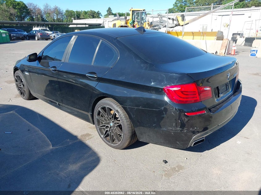 2011 BMW 5 series VIN WBAFR9C51BC270249 IAAI salvage auction — FRONT & REAR, Mv-907A (New York), sold $1,525 on 2026-07-07 (photo 3)