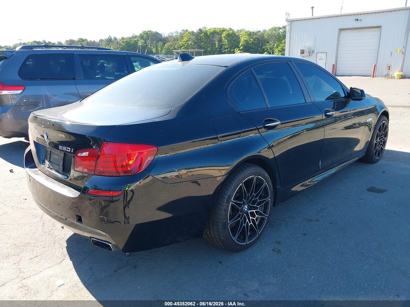 2011 BMW 5 series VIN WBAFR9C51BC270249 IAAI salvage auction — FRONT & REAR, Mv-907A (New York), sold $1,525 on 2026-07-07 (photo 4)