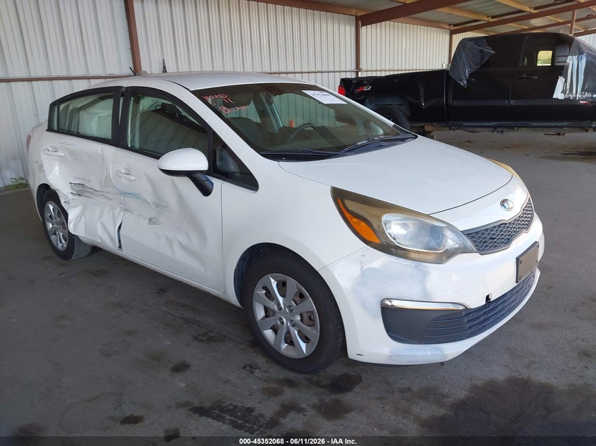 2017 Kia Rio VIN KNADM4A35H6025665 IAAI salvage auction — RIGHT SIDE, Salvage (California), sold $825 on 2026-07-09 (photo 1)