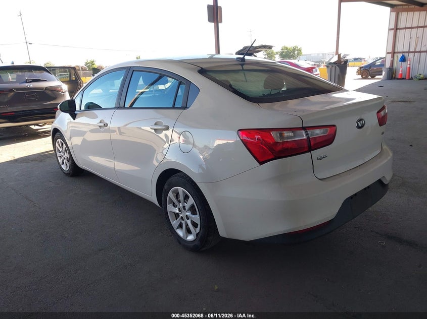 2017 Kia Rio VIN KNADM4A35H6025665 IAAI salvage auction — RIGHT SIDE, Salvage (California), sold $825 on 2026-07-09 (photo 3)