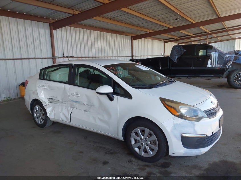 2017 Kia Rio VIN KNADM4A35H6025665 IAAI salvage auction — RIGHT SIDE, Salvage (California), sold $825 on 2026-07-09 (photo 6)