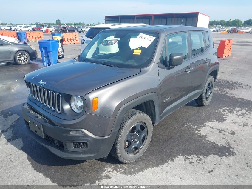 2018 Jeep Renegade VIN ZACCJBAB6JPJ57949 IAAI salvage auction — RIGHT FRONT, Salvage (Missouri), sold $350 on 2026-07-21 (photo 2)