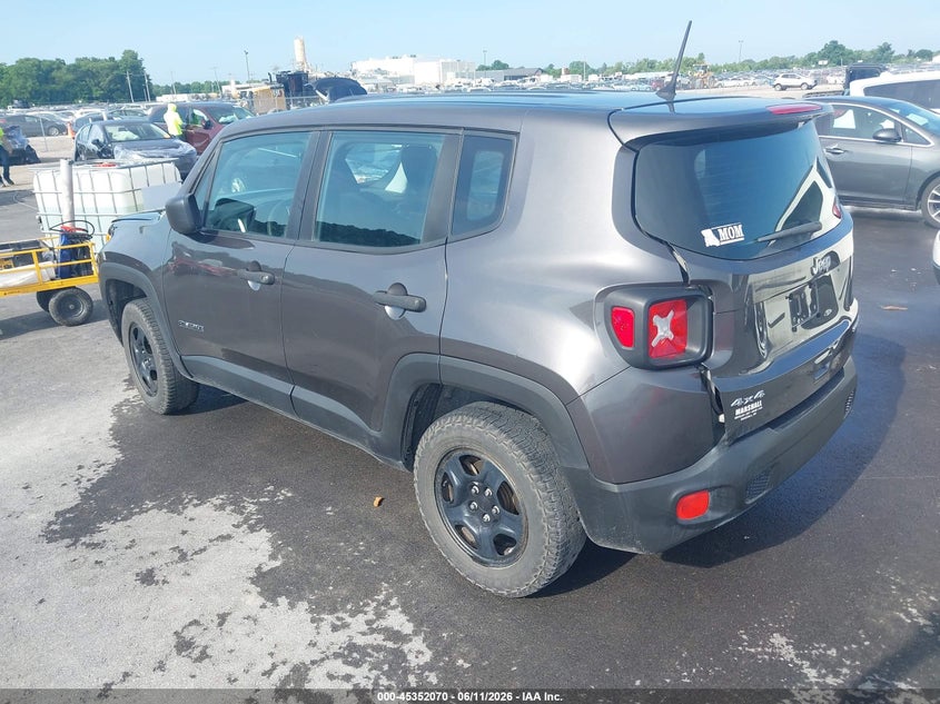2018 Jeep Renegade VIN ZACCJBAB6JPJ57949 IAAI salvage auction — RIGHT FRONT, Salvage (Missouri), sold $350 on 2026-07-21 (photo 3)