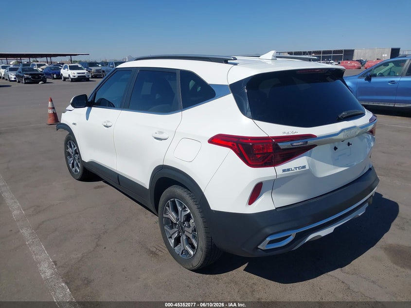 2023 Kia Seltos VIN KNDERCAA1P7391049 IAAI salvage auction — LEFT FRONT, Salvage (Arizona), sold $8,025 on 2026-07-07 (photo 3)