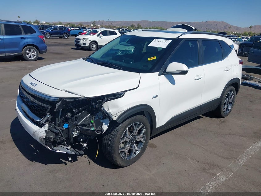 2023 Kia Seltos VIN KNDERCAA1P7391049 IAAI salvage auction — LEFT FRONT, Salvage (Arizona), sold $8,025 on 2026-07-07 (photo 6)
