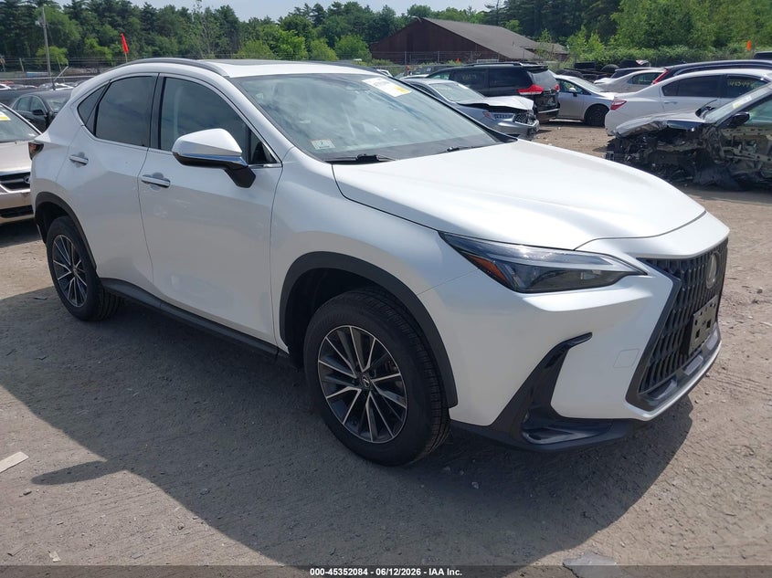 2022 Lexus Nx VIN JTJAGCEZ8N2003195 IAAI salvage auction — SIDE, Salvage (Massachusetts), sold $15,500 on 2026-07-17 (photo 1)