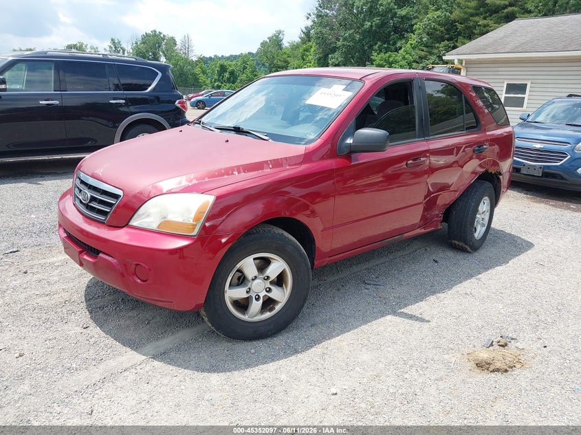 2008 Kia Sorento VIN KNDJD735685837858 IAAI salvage auction — LEFT SIDE, Salvage (Ohio), sold $225 on 2026-07-06 (photo 2)