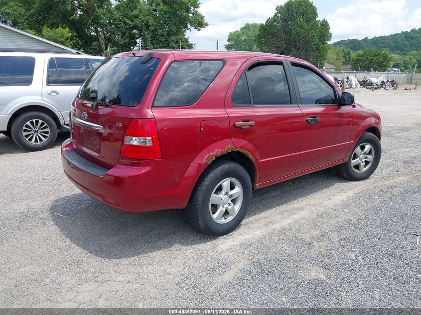 2008 Kia Sorento VIN KNDJD735685837858 IAAI salvage auction — LEFT SIDE, Salvage (Ohio), sold $225 on 2026-07-06 (photo 4)