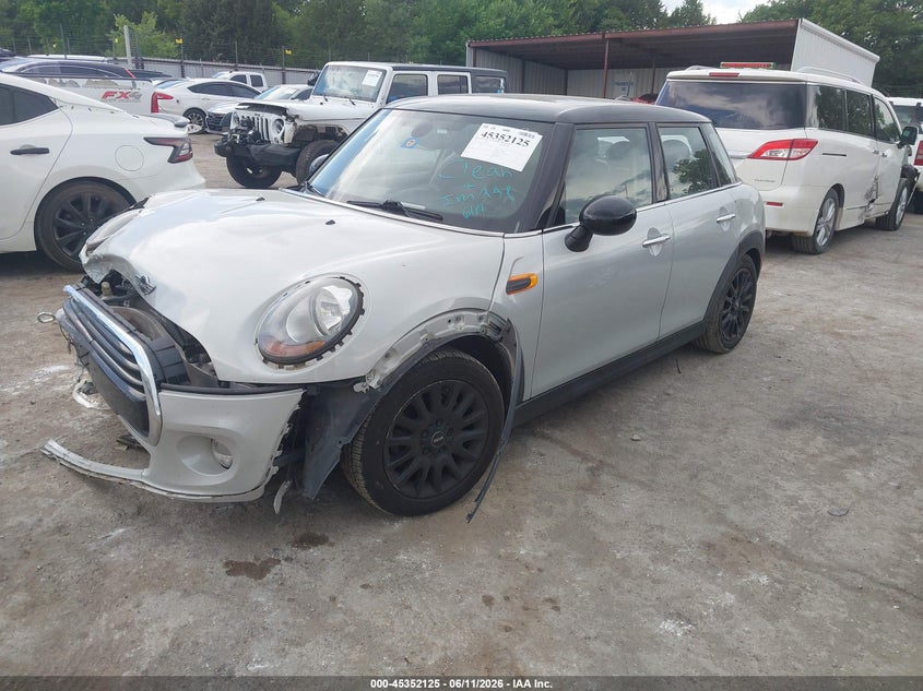 2016 Mini Hard top VIN WMWXU1C53G2D12263 IAAI salvage auction — FRONT END, Junk (Oklahoma), sold $950 on 2026-07-22 (photo 2)