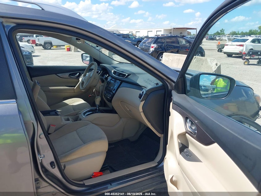 2015 Nissan Rogue VIN KNMAT2MTXFP505488 IAAI salvage auction — FRONT & REAR, Salvage (Texas), sold $725 on 2026-07-15 (photo 5)