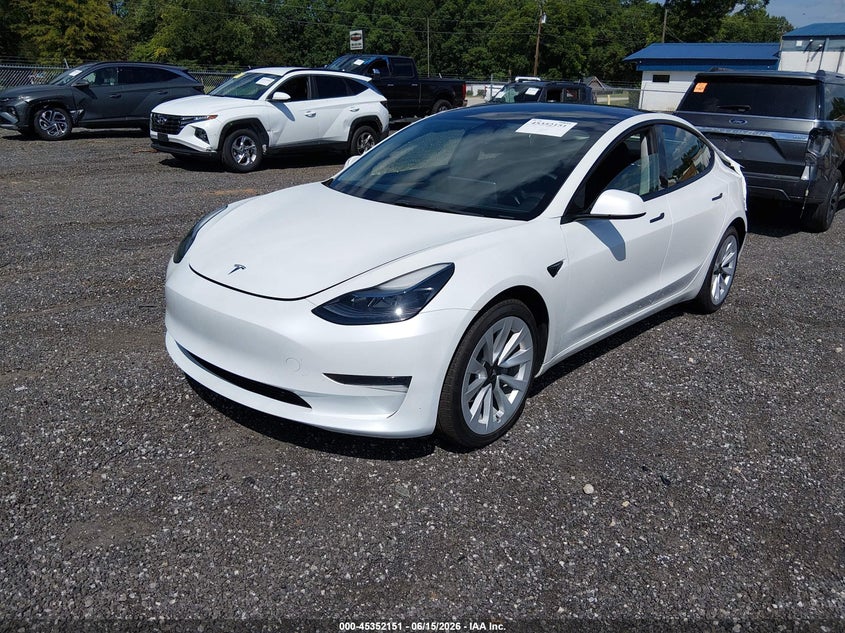 2023 Tesla Model 3 VIN 5YJ3E1EA6PF495323 IAAI salvage auction — REAR END, Salvage Title, sold $8,300 on 2026-08-02 (photo 2)