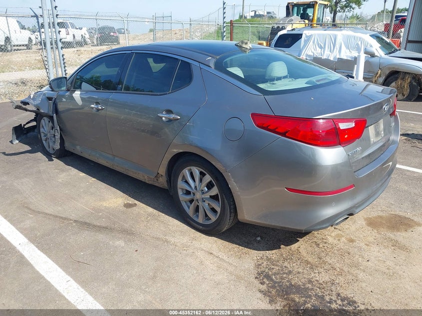 2014 Kia Optima VIN 5XXGN4A74EG273032 IAAI salvage auction — LEFT FRONT, Salvage (Mississippi), sold $600 on 2026-07-20 (photo 3)