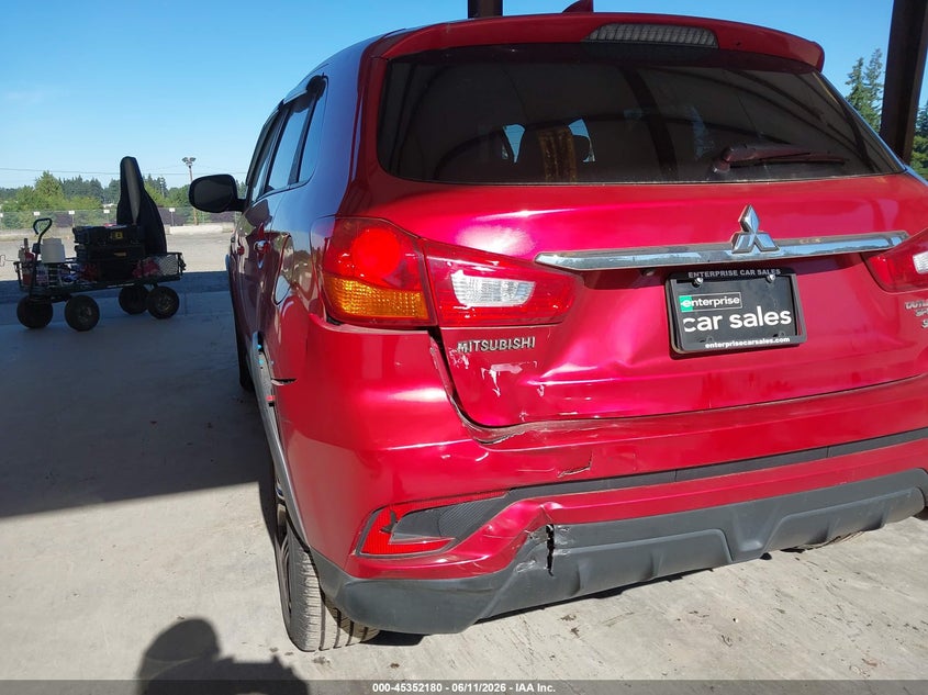 2018 Mitsubishi Outlander VIN JA4AP3AW4JZ036429 IAAI salvage auction — REAR END, Bill Of Sale (Washington), sold $2,600 on 2026-07-08 (photo 6)