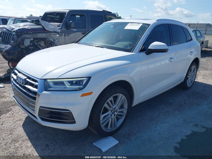 2018 Audi Q5 VIN WA1BNAFY4J2106058 IAAI salvage auction — RIGHT SIDE, Salvage (Oklahoma), sold $5,850 on 2026-07-21 (photo 2)