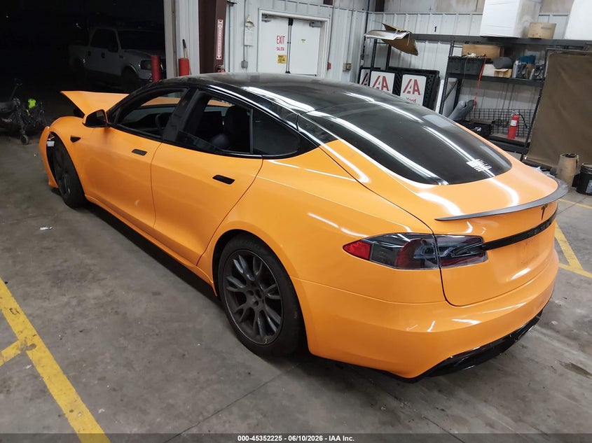 2021 Tesla Model s VIN 5YJSA1E69MF448785 IAAI salvage auction — FRONT END, Salvage Title, sold $12,550 on 2026-07-30 (photo 3)