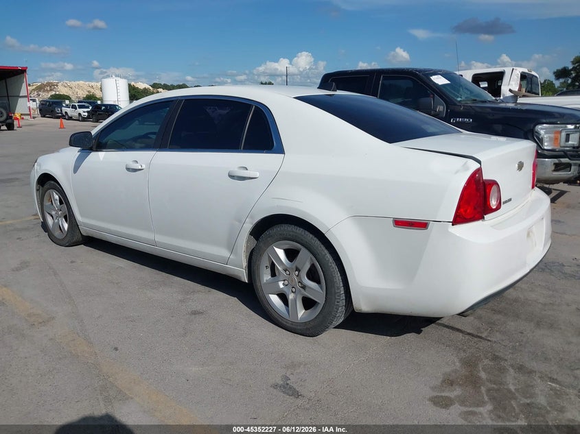 2012 Chevrolet Malibu VIN 1G1ZB5E00CF188813 IAAI salvage auction — RIGHT REAR, Salvage Title, sold $425 on 2026-08-03 (photo 3)
