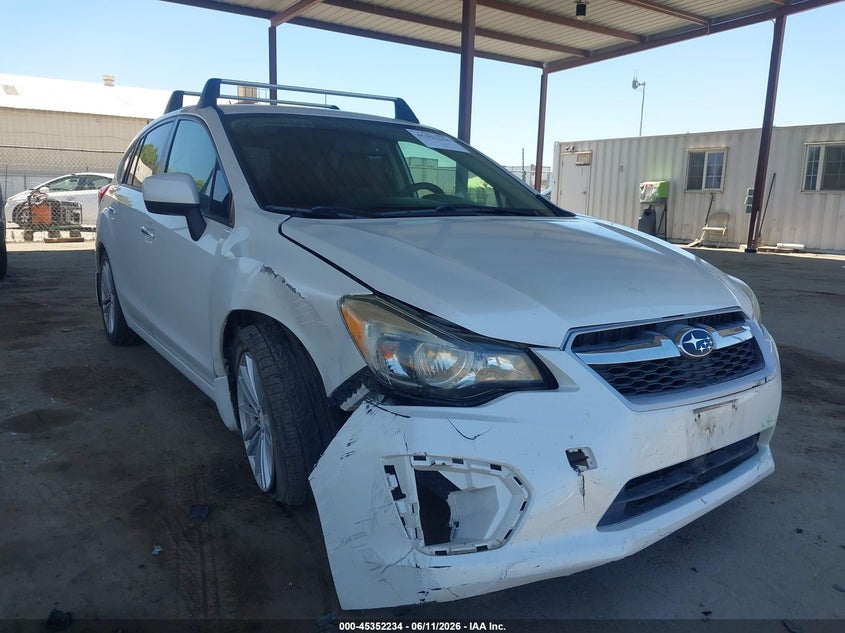 2014 Subaru Impreza VIN JF1GPAG62EH225058 IAAI salvage auction — RIGHT FRONT, Salvage (California), sold $1,600 on 2026-07-07 (photo 1)