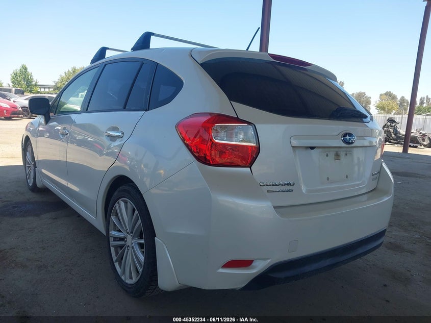 2014 Subaru Impreza VIN JF1GPAG62EH225058 IAAI salvage auction — RIGHT FRONT, Salvage (California), sold $1,600 on 2026-07-07 (photo 3)