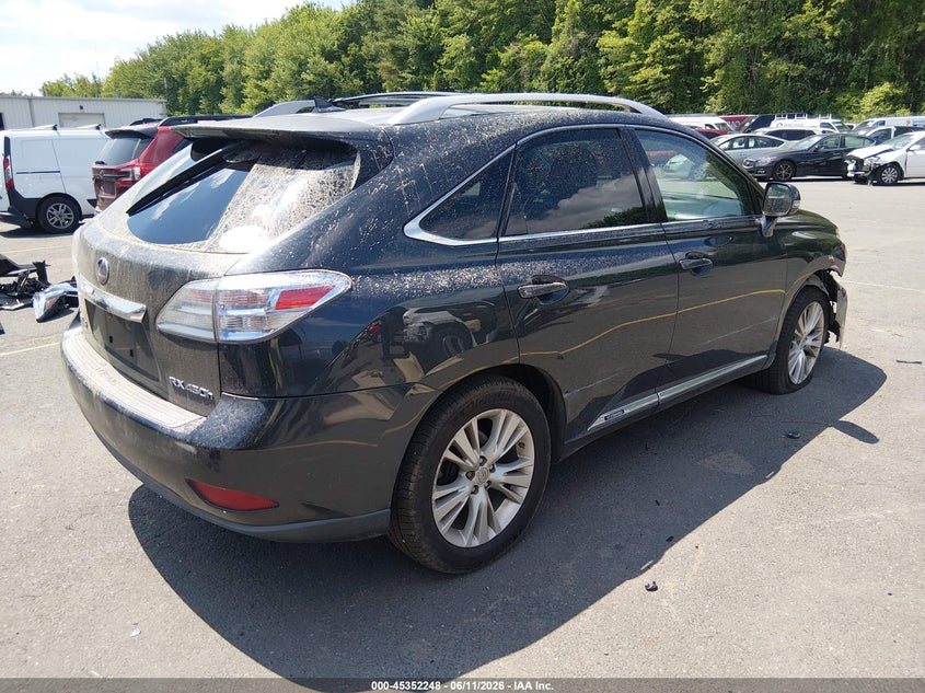 2010 Lexus Rx 450h VIN JTJBC1BA1A2018537 IAAI salvage auction — RIGHT FRONT, Salvage (Connecticut), sold $2,650 on 2026-07-30 (photo 4)