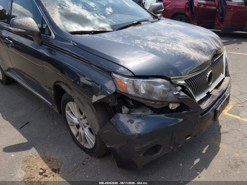 2010 Lexus Rx 450h VIN JTJBC1BA1A2018537 IAAI salvage auction — RIGHT FRONT, Salvage (Connecticut), sold $2,650 on 2026-07-30 (photo 6)