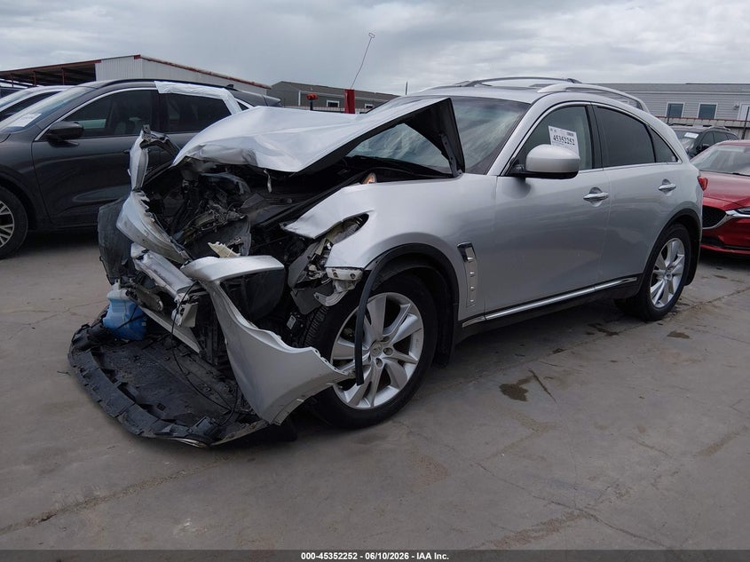 2013 Infiniti Fx VIN JN8CS1MWXDM171305 IAAI salvage auction — FRONT END, Salvage Title, sold $350 on 2026-07-28 (photo 2)