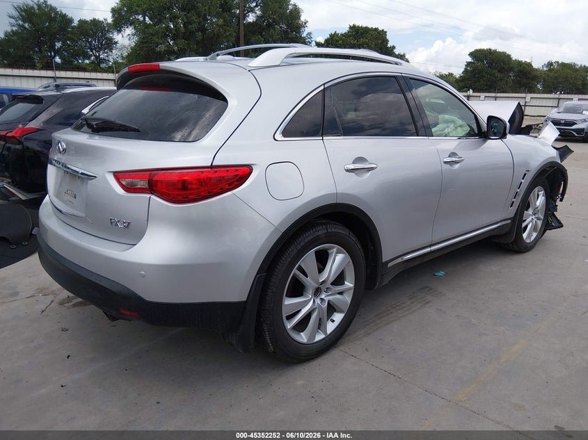 2013 Infiniti Fx VIN JN8CS1MWXDM171305 IAAI salvage auction — FRONT END, Salvage Title, sold $350 on 2026-07-28 (photo 4)