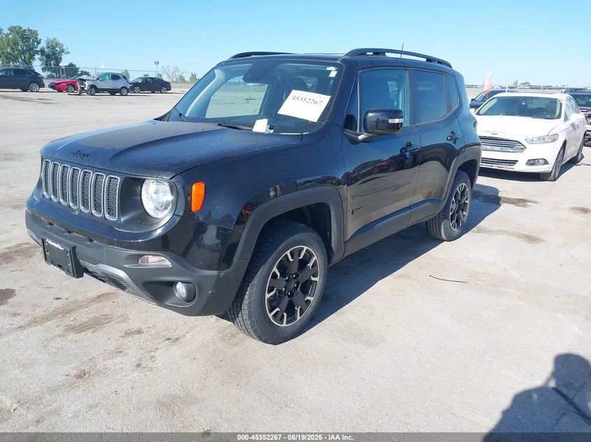 2023 Jeep Renegade VIN ZACNJDB19PPP36484 IAAI salvage auction — HAIL, Salvage Title, sold $7,550 on 2026-08-11 (photo 2)
