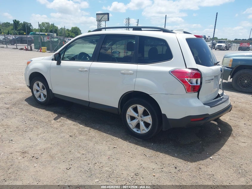 2016 Subaru Forester VIN JF2SJADC5GH487905 IAAI salvage auction — REAR END, Clear (Arkansas), sold $2,075 on 2026-07-15 (photo 3)