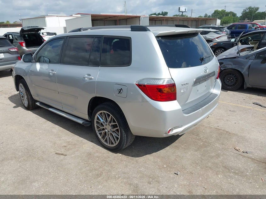 2008 Toyota Highlander VIN JTEDS43AX82054148 IAAI salvage auction — RIGHT FRONT, Salvage (Texas), sold $2,625 on 2026-07-08 (photo 3)