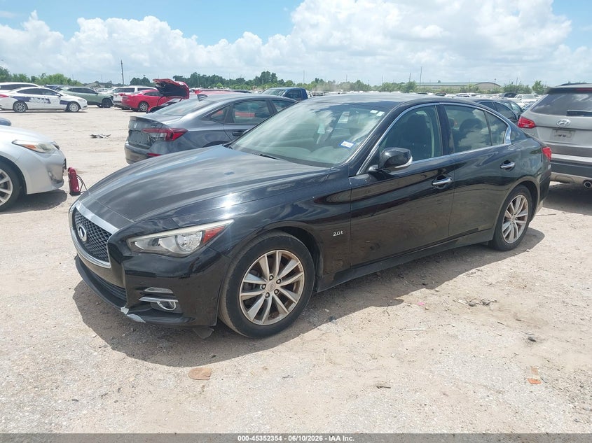 2017 Infiniti Q50 VIN JN1CV7AP4HM641906 IAAI salvage auction — NORMAL WEAR, Original (Texas), sold $1,550 on 2026-07-22 (photo 2)
