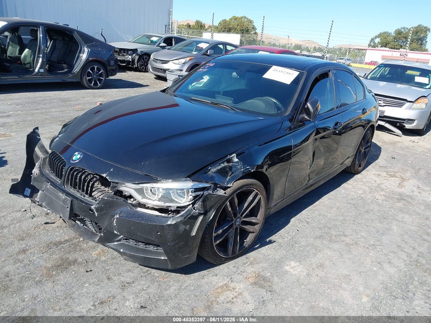 2018 BMW 3er VIN WBA8B3C55JK385077 IAAI salvage auction — FRONT END, Salvage Title, sold $7,850 on 2026-08-13 (photo 2)