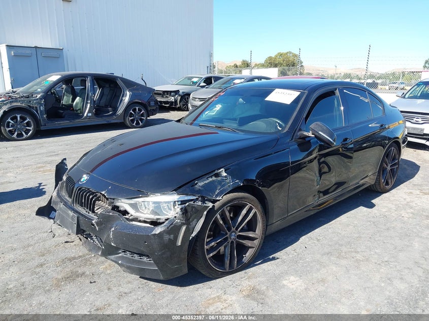 2018 BMW 3er VIN WBA8B3C55JK385077 IAAI salvage auction — FRONT END, Salvage Title, sold $7,850 on 2026-08-13 (photo 6)
