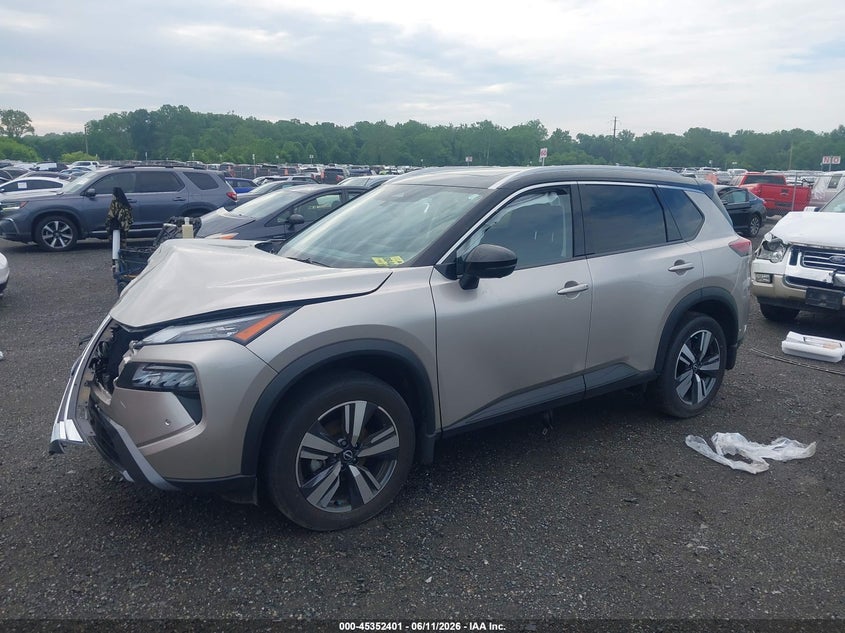 2025 Nissan Rogue VIN JN8BT3CB5SW424986 IAAI salvage auction — RIGHT FRONT, Salvage Title, sold $8,900 on 2026-07-20 (photo 2)