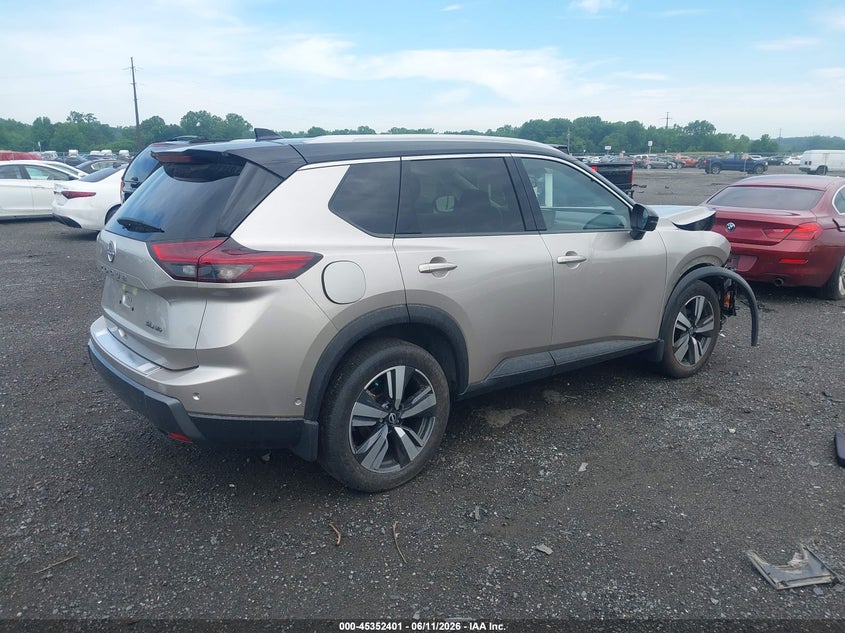 2025 Nissan Rogue VIN JN8BT3CB5SW424986 IAAI salvage auction — RIGHT FRONT, Salvage Title, sold $8,900 on 2026-07-20 (photo 4)