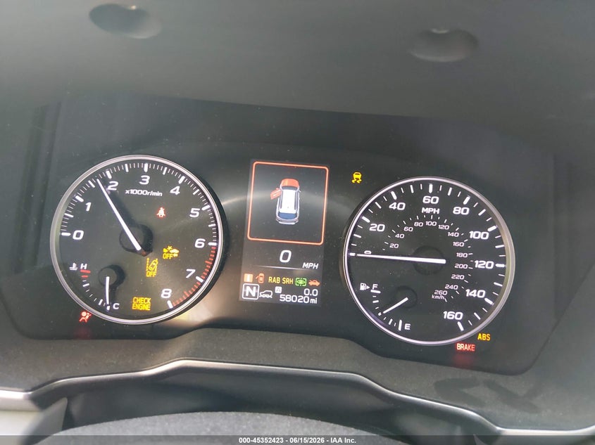 2020 Subaru Outback VIN 4S4BTANC5L3232570 IAAI salvage auction — RIGHT FRONT, Salvage (New Jersey), sold $4,550 on 2026-07-26 (photo 7)