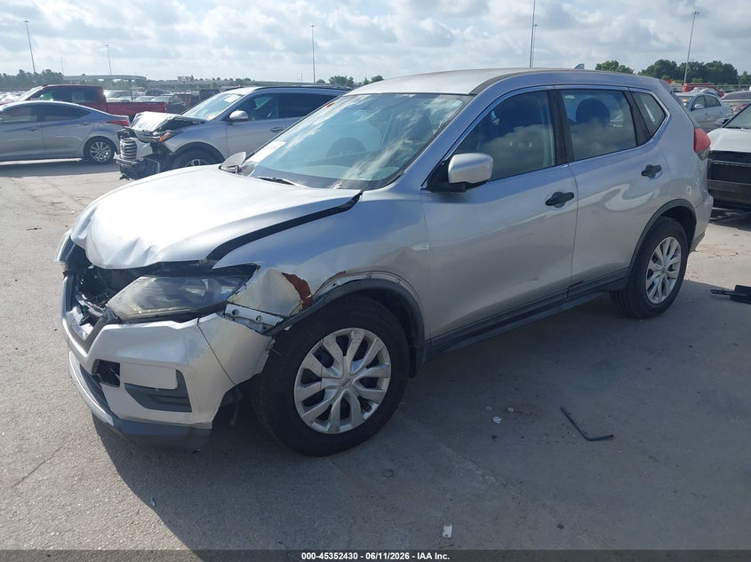 2017 Nissan Rogue VIN KNMAT2MT2HP558026 IAAI salvage auction — FRONT END, Salvage (Texas), sold $800 on 2026-07-16 (photo 2)