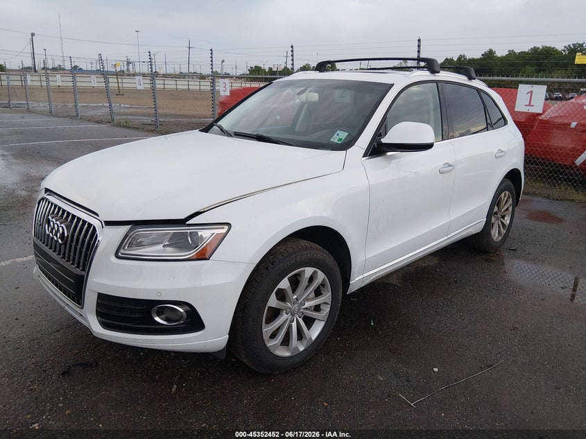 2016 Audi Q5 VIN WA1L2AFP0GA040966 IAAI salvage auction — UNDERCARRIAGE, Salvage (Mississippi), sold $3,250 on 2026-07-09 (photo 2)