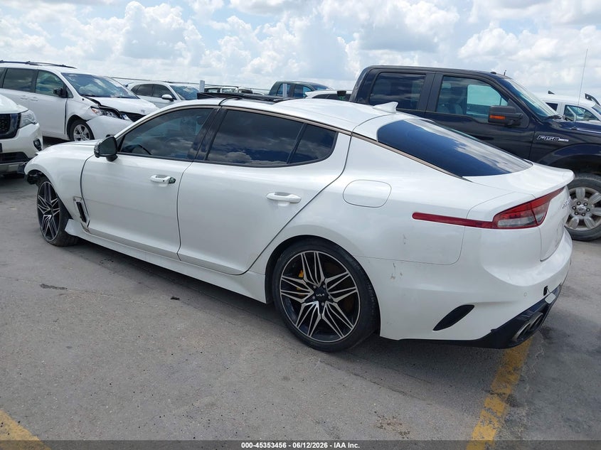 2022 Kia Stinger VIN KNAE55LC6N6120235 IAAI salvage auction — FRONT END, Salvage Title, sold $2,250 on 2026-07-30 (photo 3)