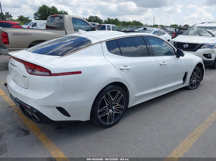 2022 Kia Stinger VIN KNAE55LC6N6120235 IAAI salvage auction — FRONT END, Salvage Title, sold $2,250 on 2026-07-30 (photo 4)