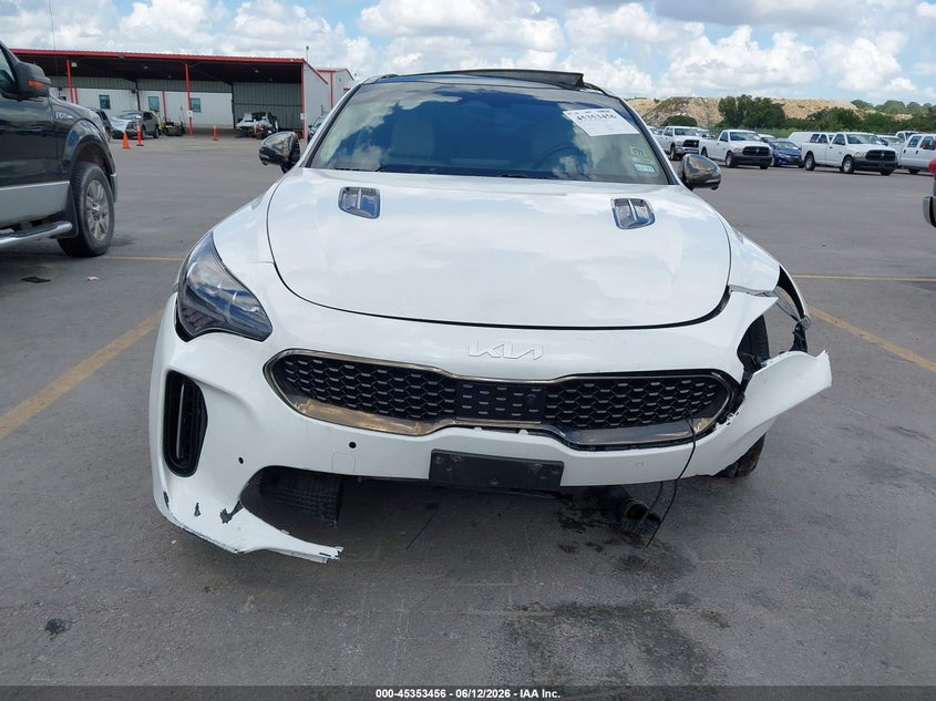 2022 Kia Stinger VIN KNAE55LC6N6120235 IAAI salvage auction — FRONT END, Salvage Title, sold $2,250 on 2026-07-30 (photo 6)