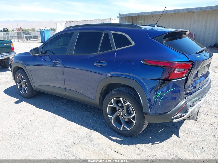 2024 Chevrolet Trax VIN KL77LHE21RC034018 IAAI salvage auction — REAR END, Salvage (California), sold $7,600 on 2026-07-05 (photo 3)