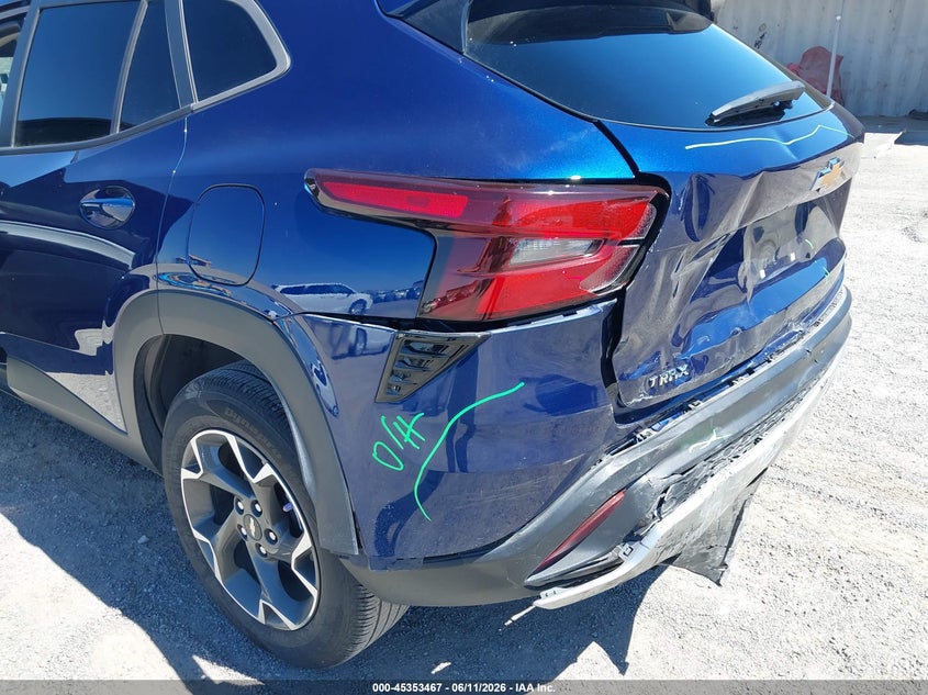 2024 Chevrolet Trax VIN KL77LHE21RC034018 IAAI salvage auction — REAR END, Salvage (California), sold $7,600 on 2026-07-05 (photo 6)