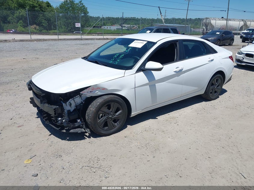 2022 Hyundai Elantra VIN 5NPLM4AG1NH067818 IAAI salvage auction — FRONT END, Salvage (North Carolina), sold $2,550 on 2026-07-17 (photo 2)