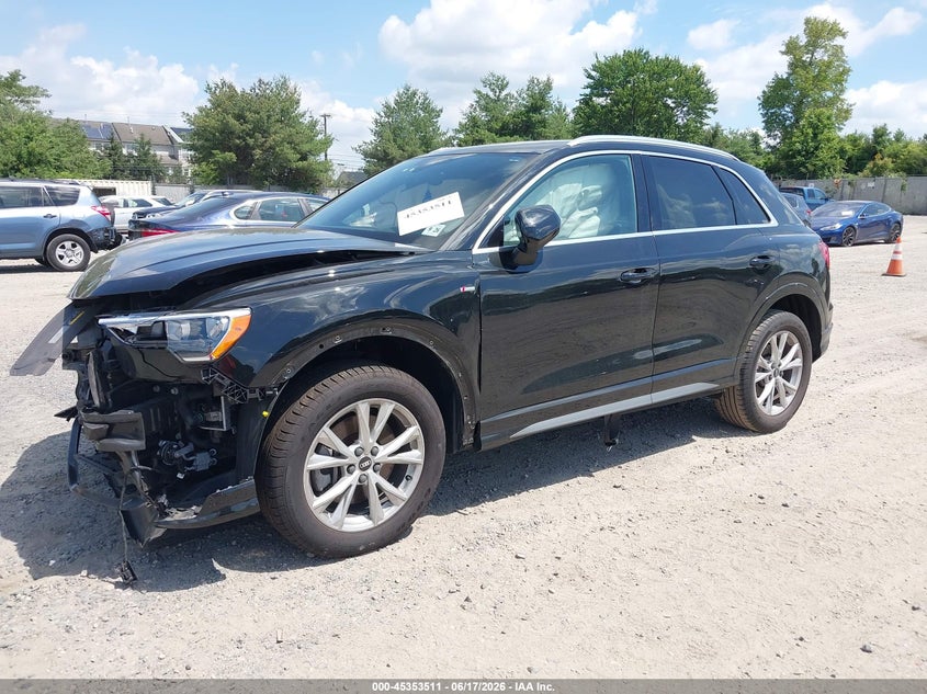 2021 Audi Q3 VIN WA1DECF3XM1035967 IAAI salvage auction — FRONT END, Salvage (Idaho), sold $3,750 on 2026-07-10 (photo 2)